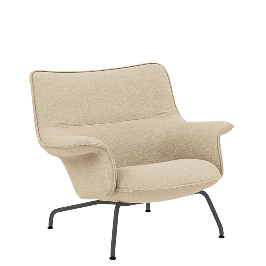 Muuto - Doze Lounge Chair Low Back- Tube Base
