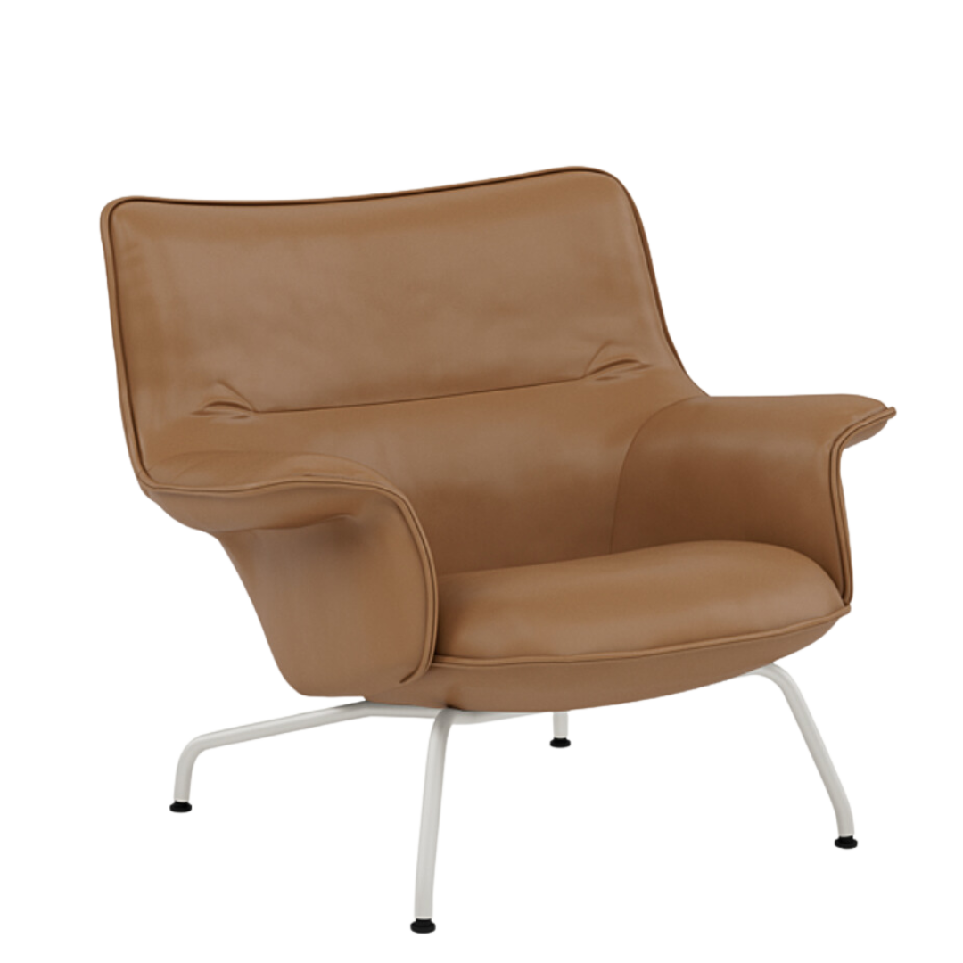 Muuto - Doze Lounge Chair Low Back- Tube Base
