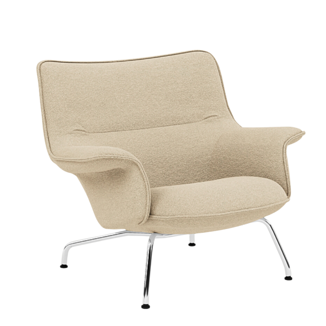 Muuto - Doze Lounge Chair Low Back- Tube Base