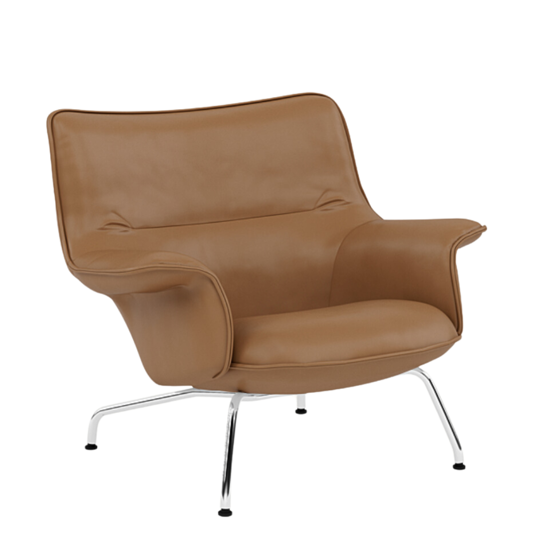 Muuto - Doze Lounge Chair Low Back- Tube Base