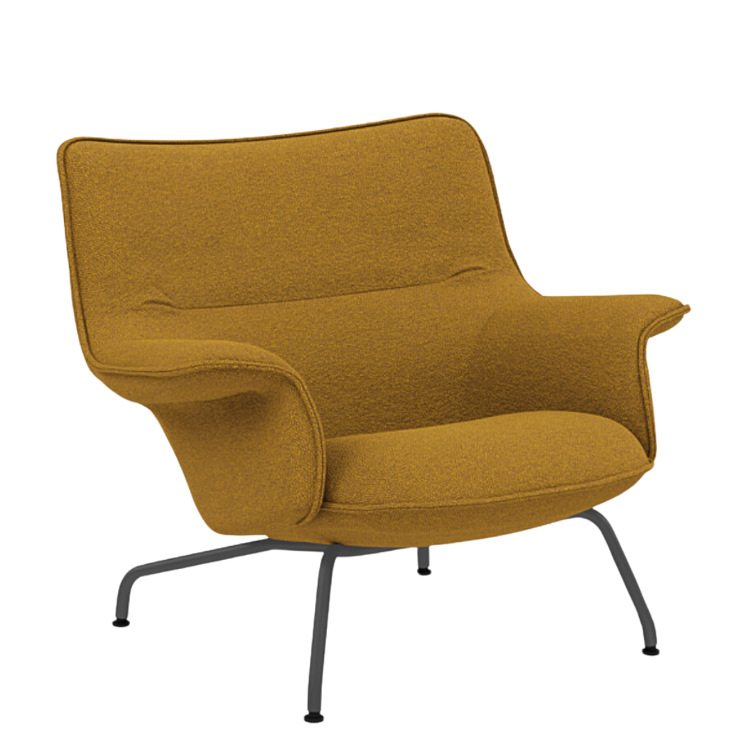 Muuto - Doze Lounge Chair Low Back- Tube Base