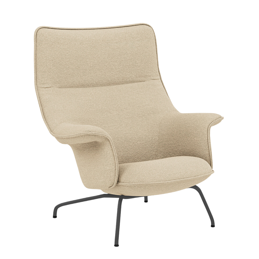 Muuto - Doze Lounge Chair High Back - Tube Base