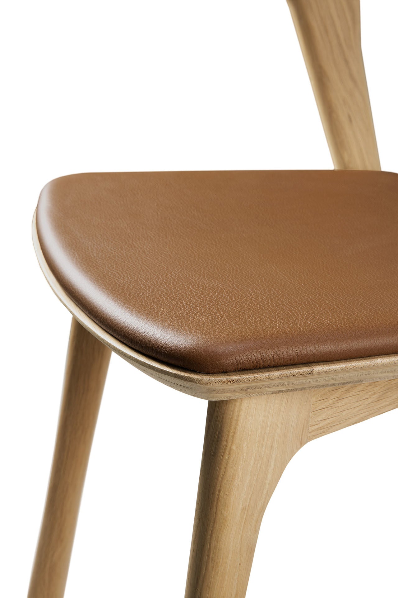 Oak dining chairs with leather outlet seats