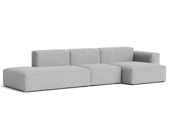 HAY - Mags Soft Low Sofa - 3 Seater - Combination 4 with Right Low Armrest