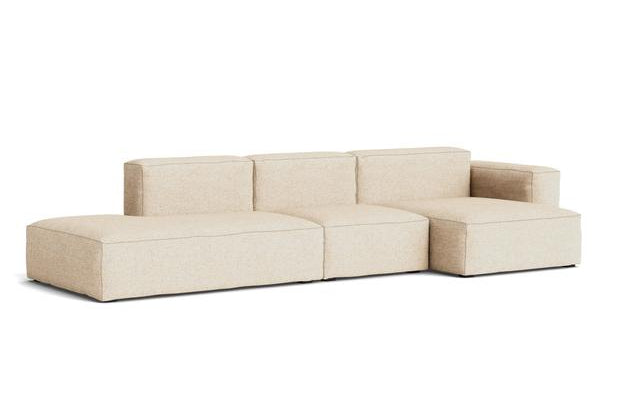 HAY - Mags Soft Low Sofa - 3 Seater - Combination 4 with Right Low Armrest
