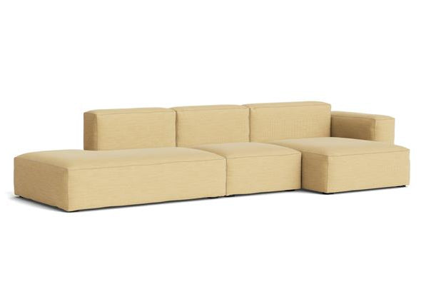 HAY - Mags Soft Low Sofa - 3 Seater - Combination 4 with Right Low Armrest