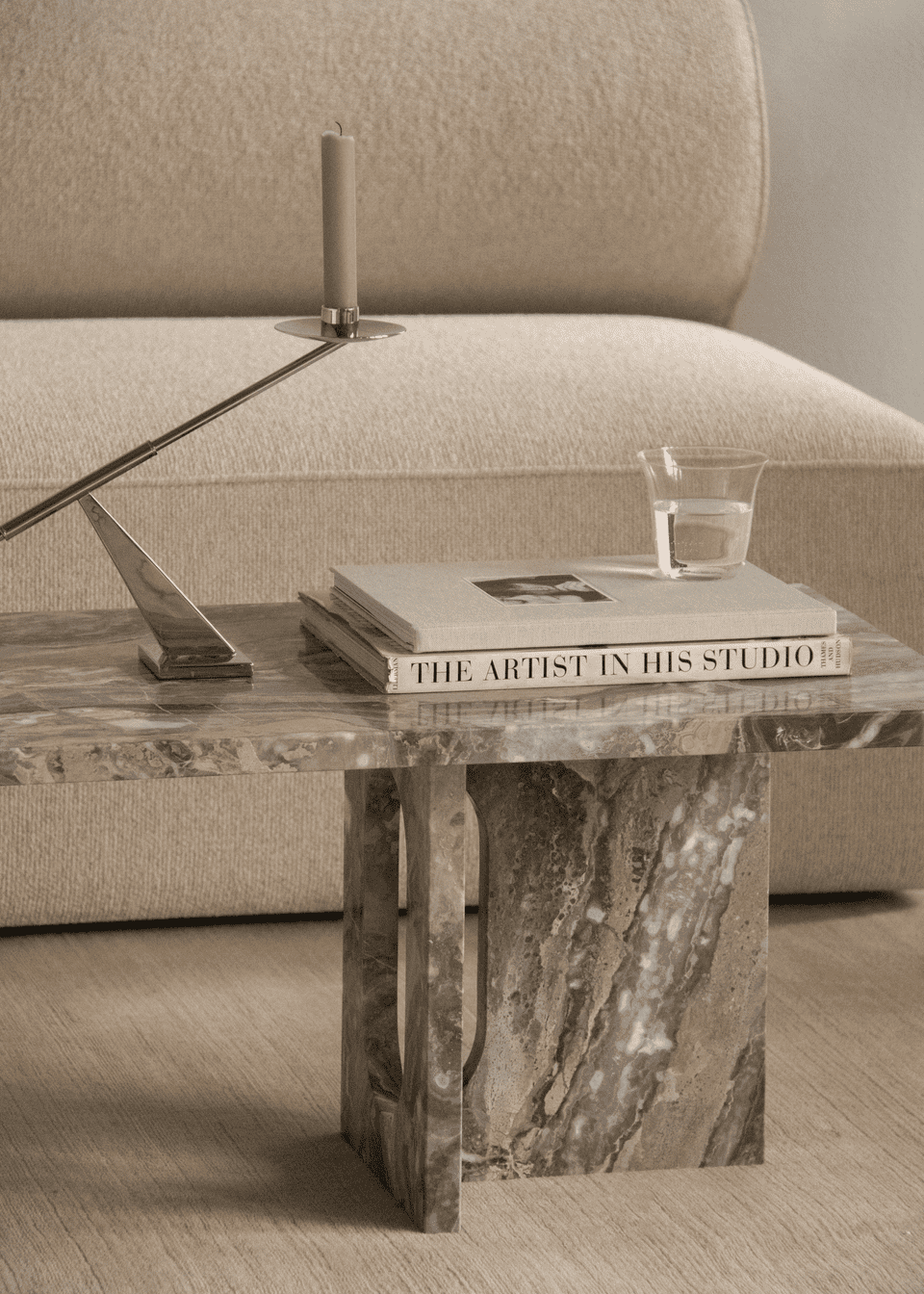 Audo Copenhagen - Androgyne Lounge Table - Stone/Marble