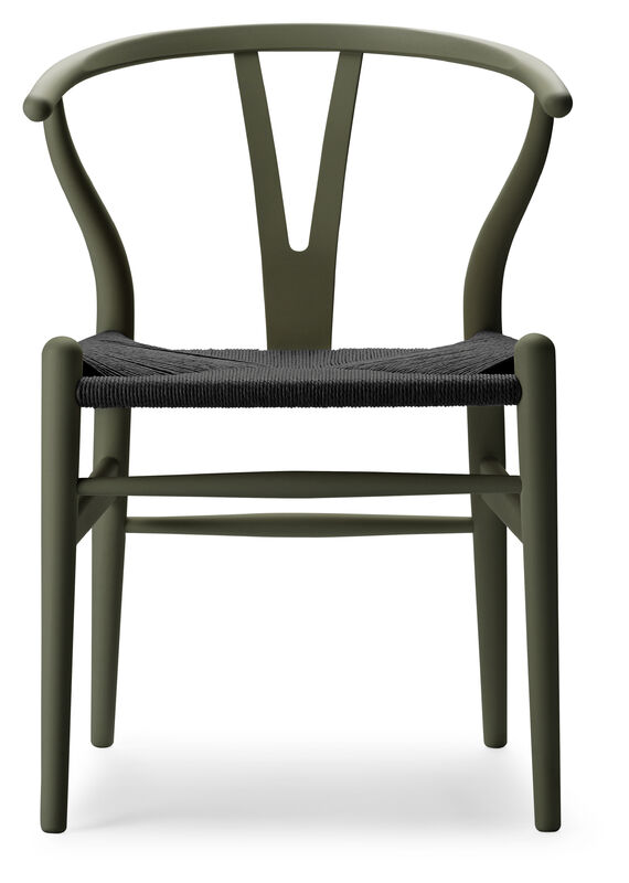 Upholstered on sale wishbone chair