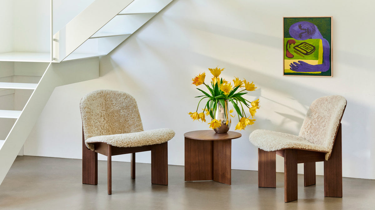 HAY - Slit Table Wood - Round