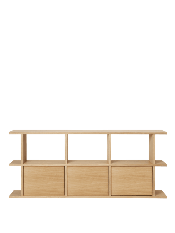 Ferm Living - Kona Bookcase 3x2 with Cabinet Inserts