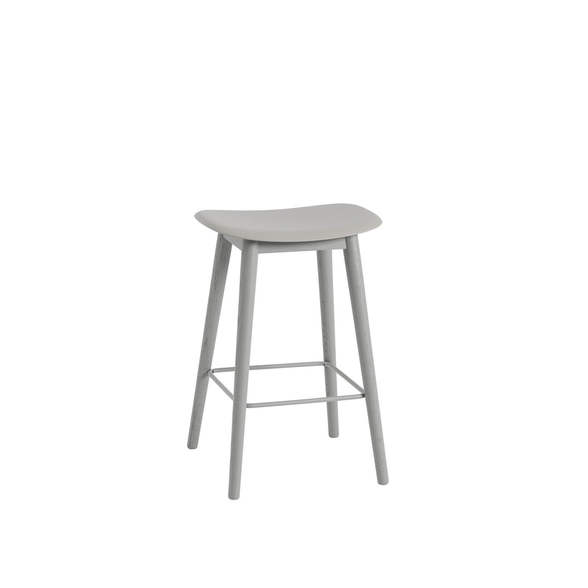 Muuto - Fiber Counter &amp; Bar Stool - Wood Base