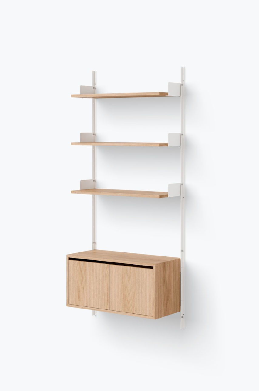 New Works - Wall Shelf 1900 Cabinet Low with Doors