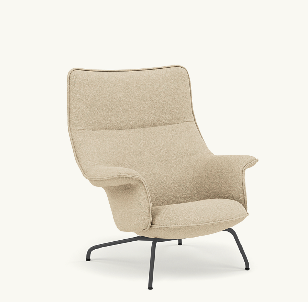 Muuto - Doze Lounge Chair High Back - Tube Base