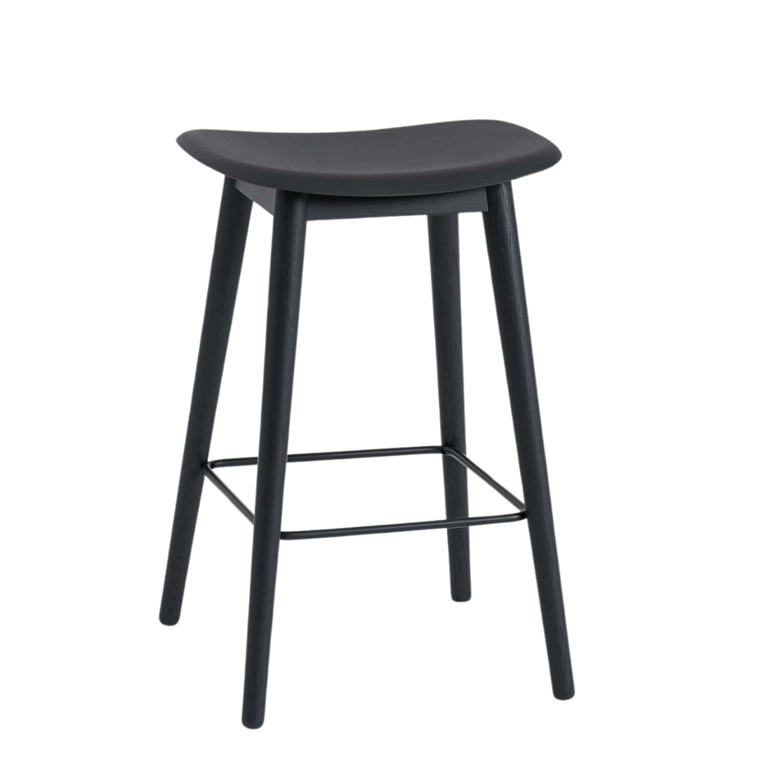 Muuto - Fiber Counter & Bar Stool - Wood Base