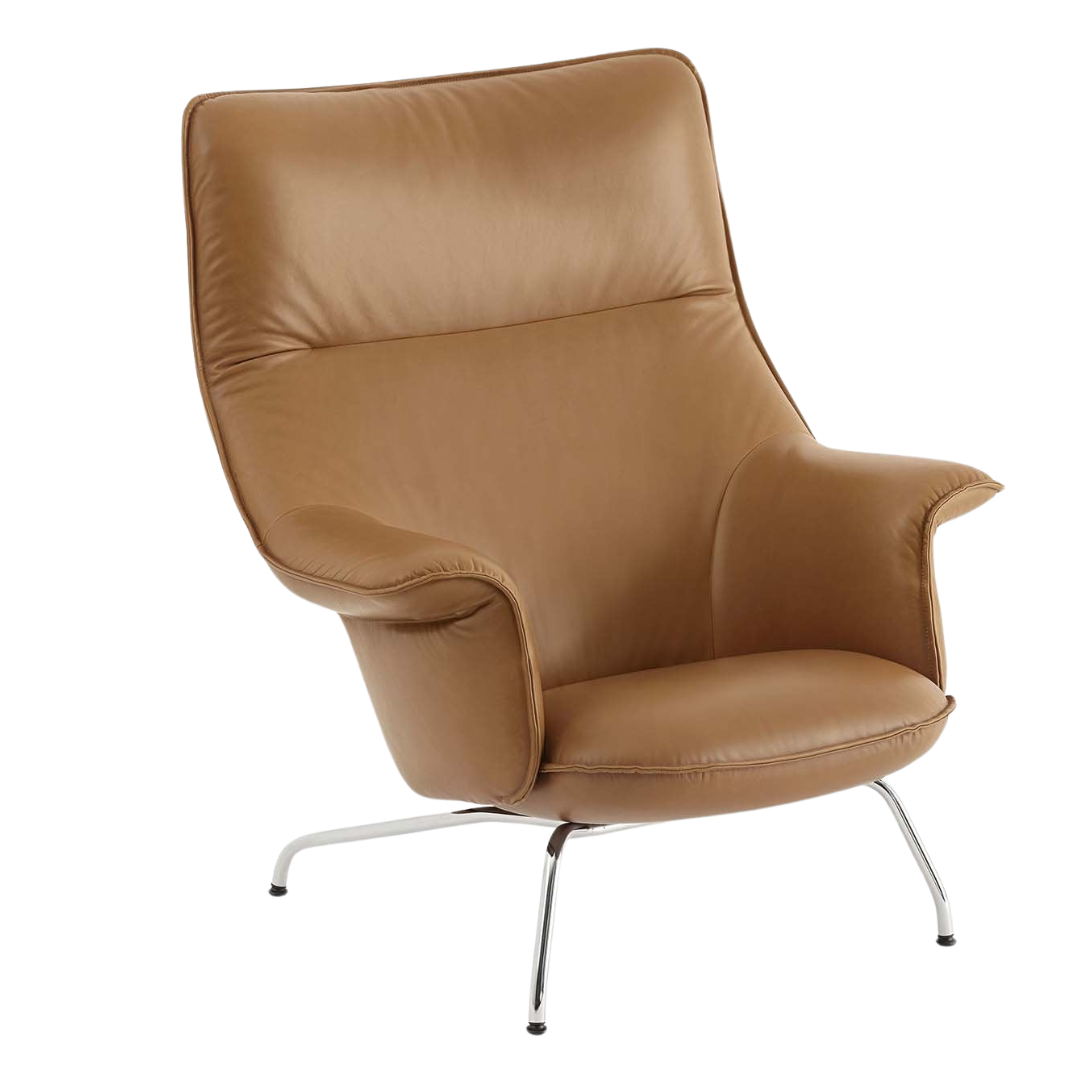 Muuto - Doze Lounge Chair High Back - Tube Base