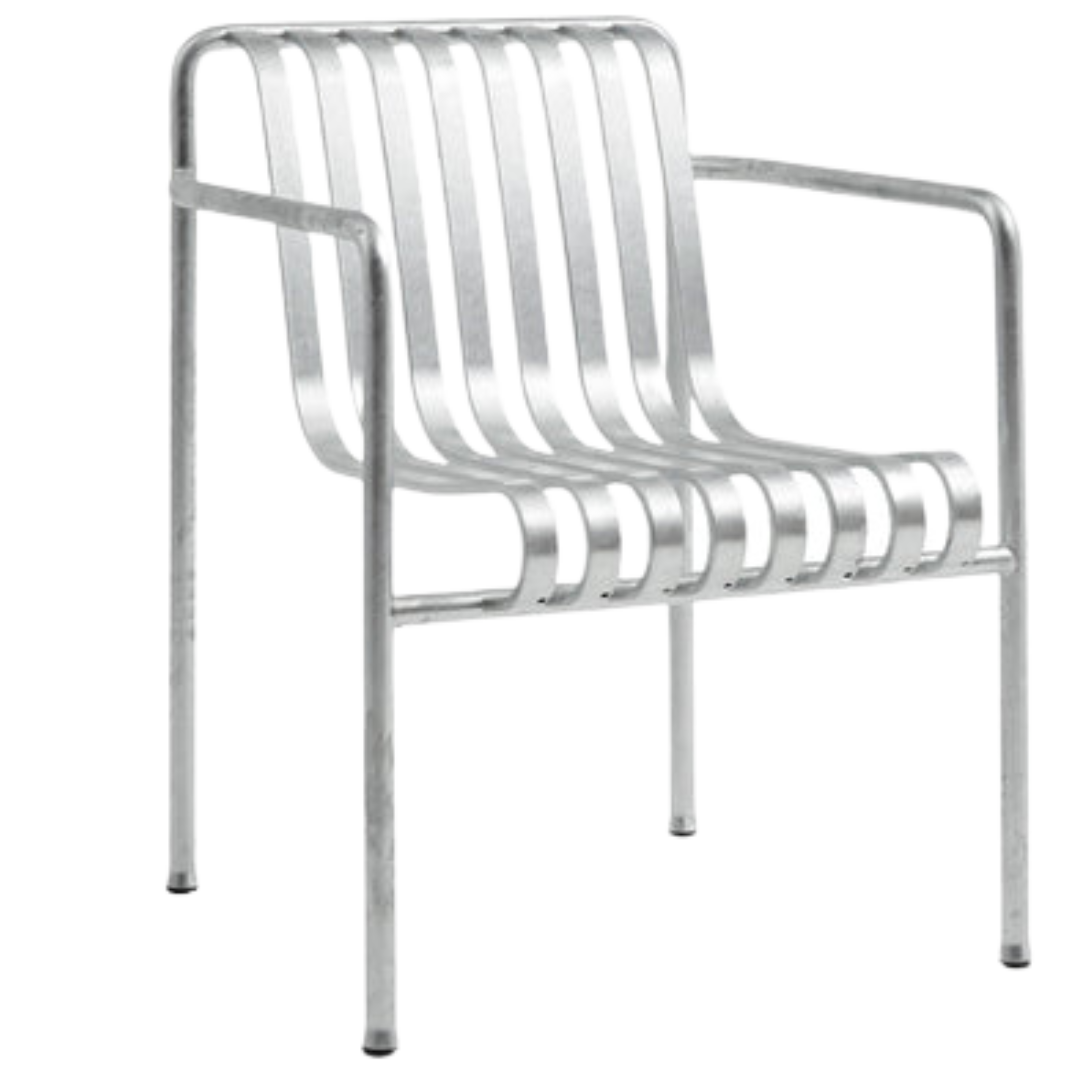 HAY - Palissade Dining Armchair - Hot Galvanised