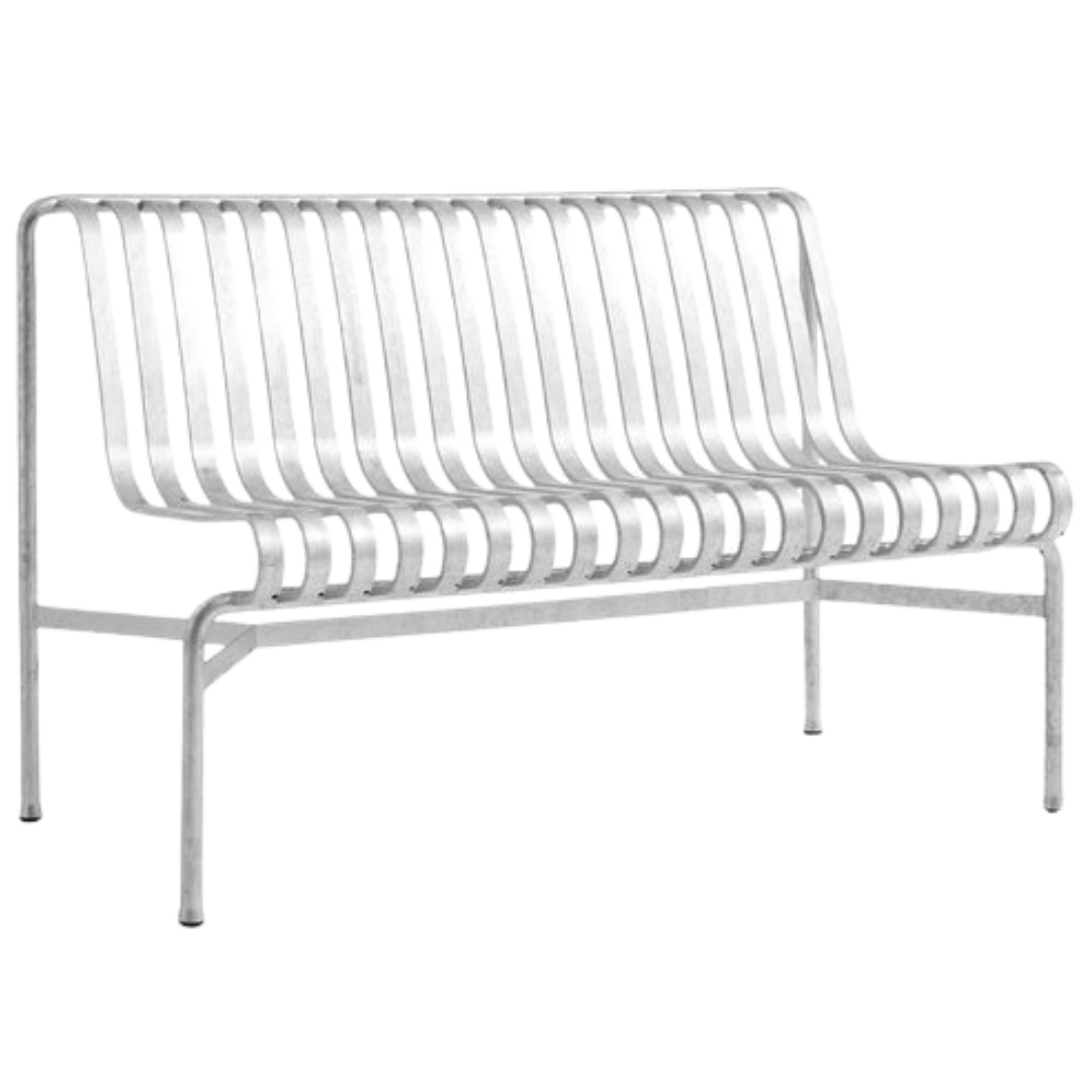 HAY - Palissade Dining Bench without Armrest - Hot Galvanised