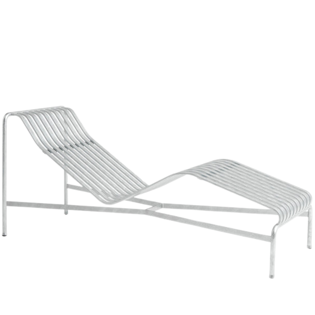 HAY - Palissade Chaise Longue - Hot Galvanised