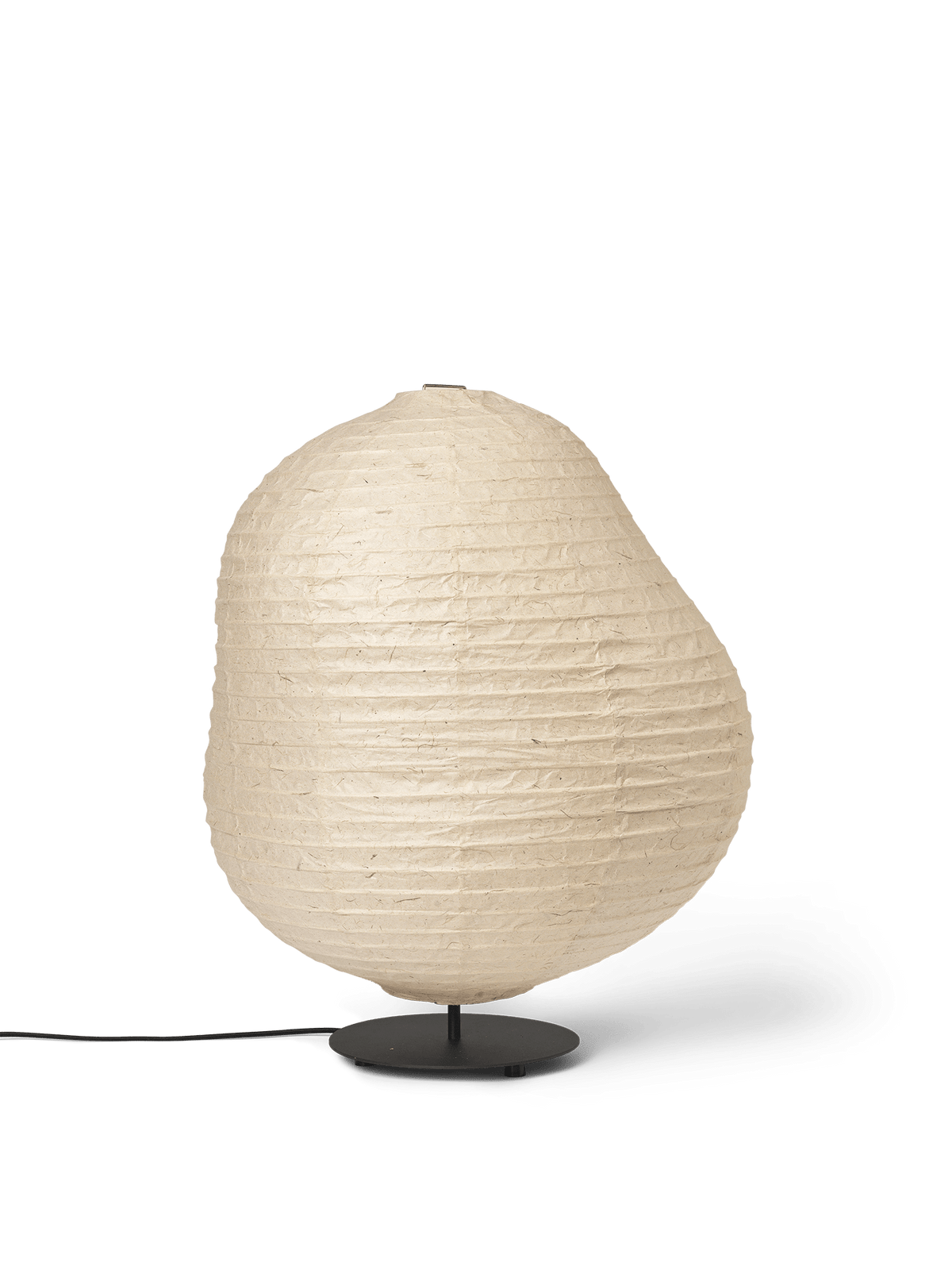 Ferm Living - Kurbis Floor Lamp - Low - Natural/Black