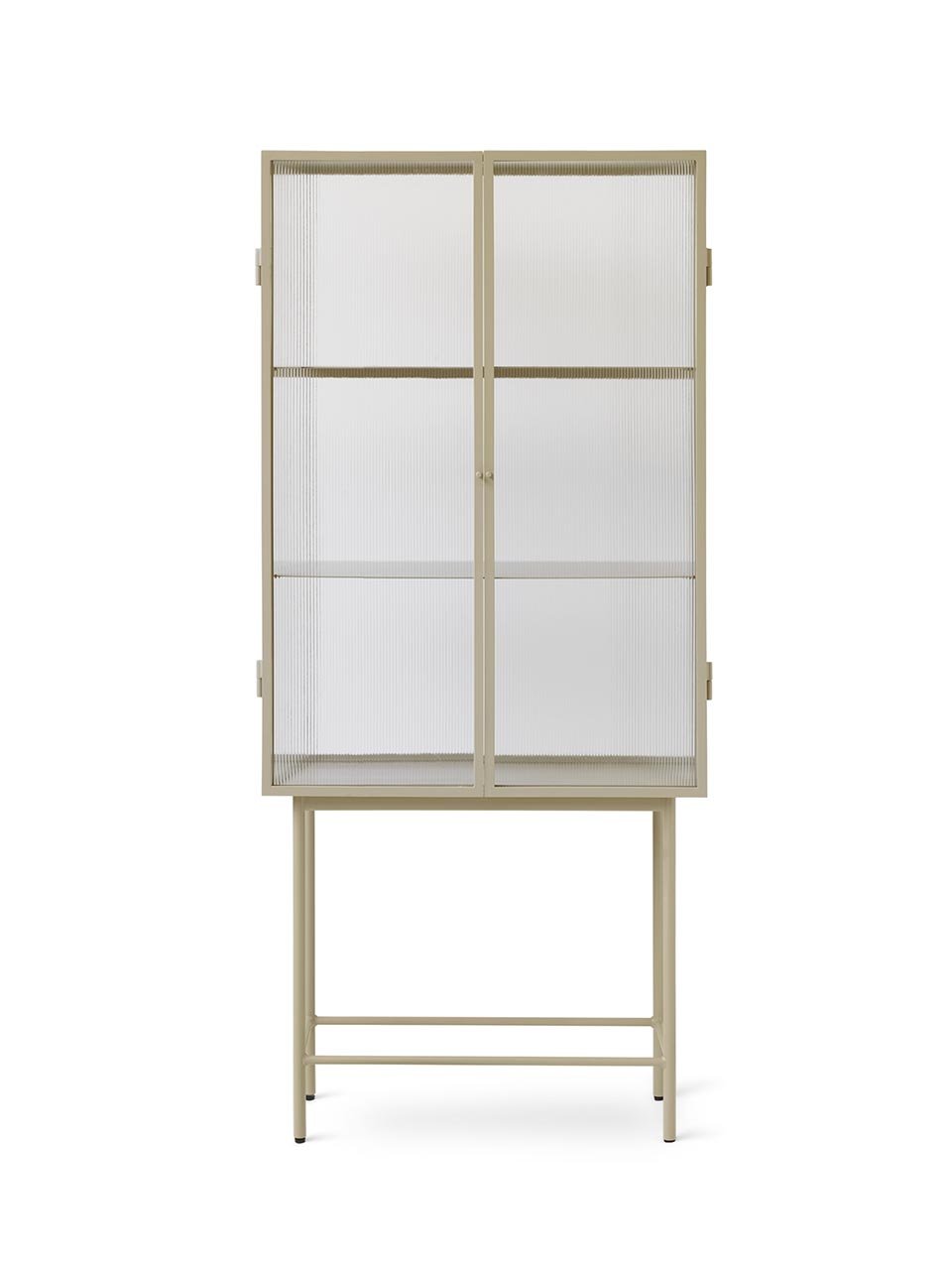 Ferm Living - Haze Vitrine - Reeded Glass