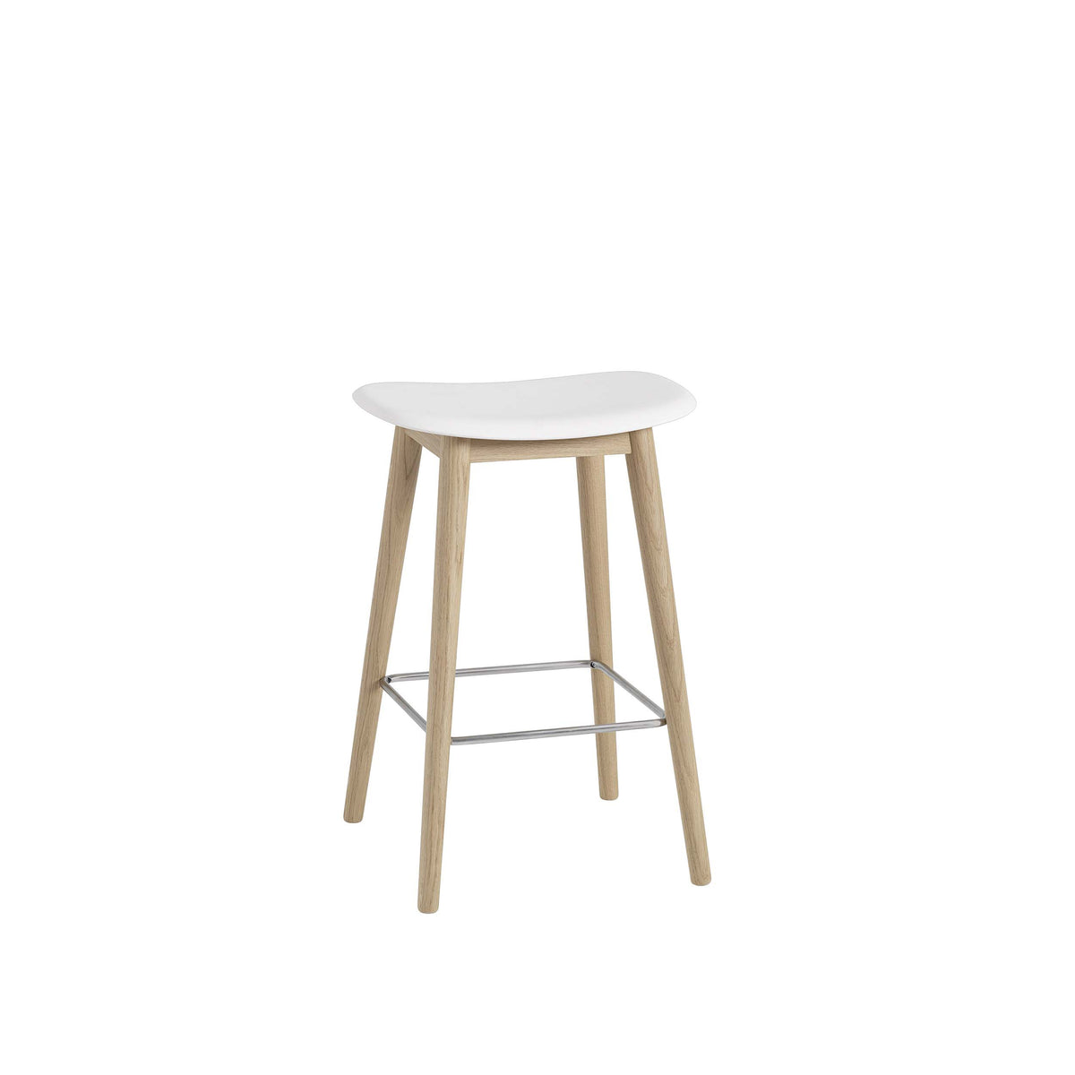 Muuto - Fiber Counter &amp; Bar Stool - Wood Base