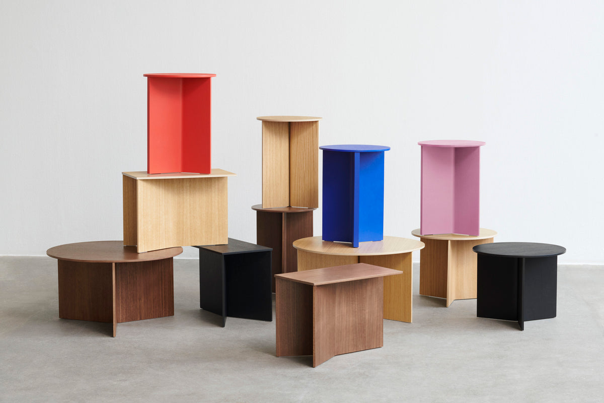 HAY - Slit Table Wood - Round