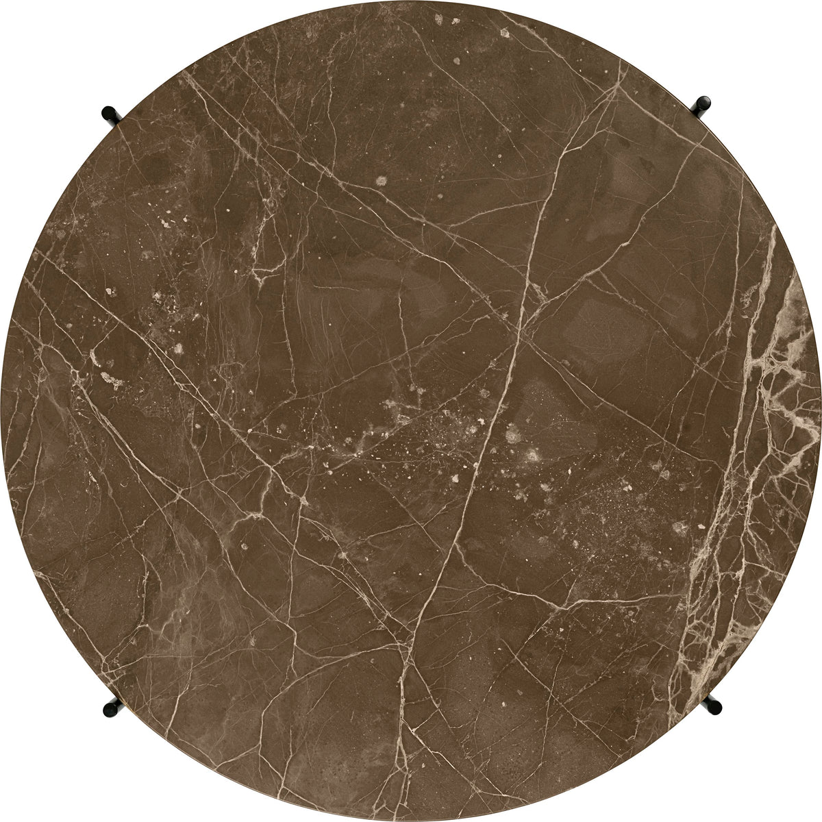 GUBI - TS Coffee Table - Black Base - Ø80 cm