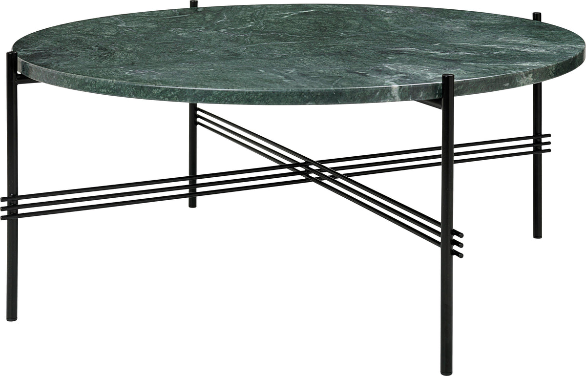 GUBI - TS Coffee Table - Black Base - Ø80 cm