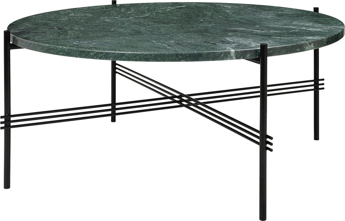 GUBI - TS Coffee Table - Black Base - Ø80 cm