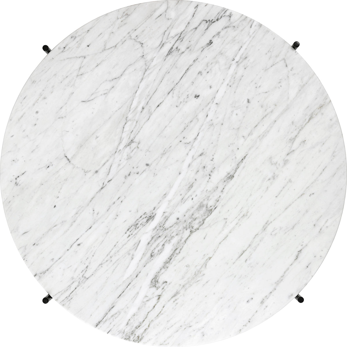 GUBI - TS Coffee Table - Black Base - Ø80 cm