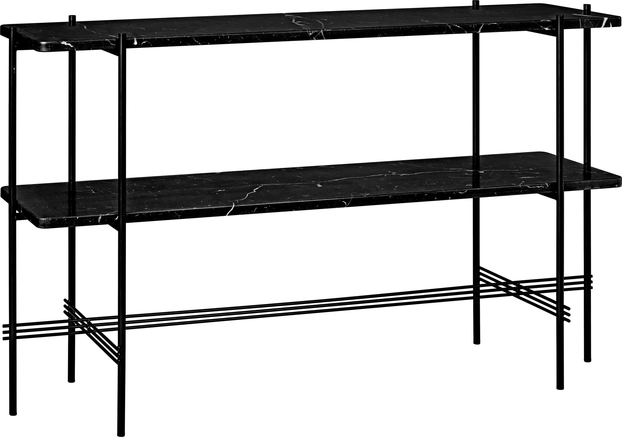 GUBI - TS Console - Black Base, 2 Racks