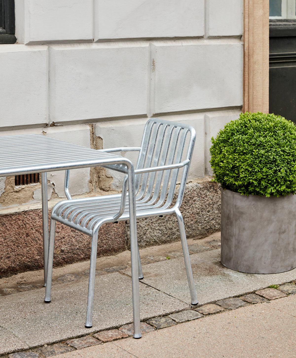 HAY - Palissade Armchair - Hot Galvanised