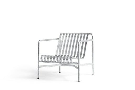 HAY - Palissade Lounge Chair Low - Hot Galvanised
